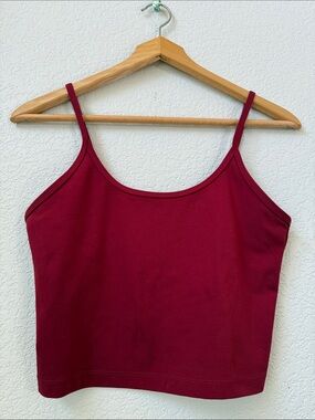 Lorna Jane Crop Top Work Out Tank Red size Medium